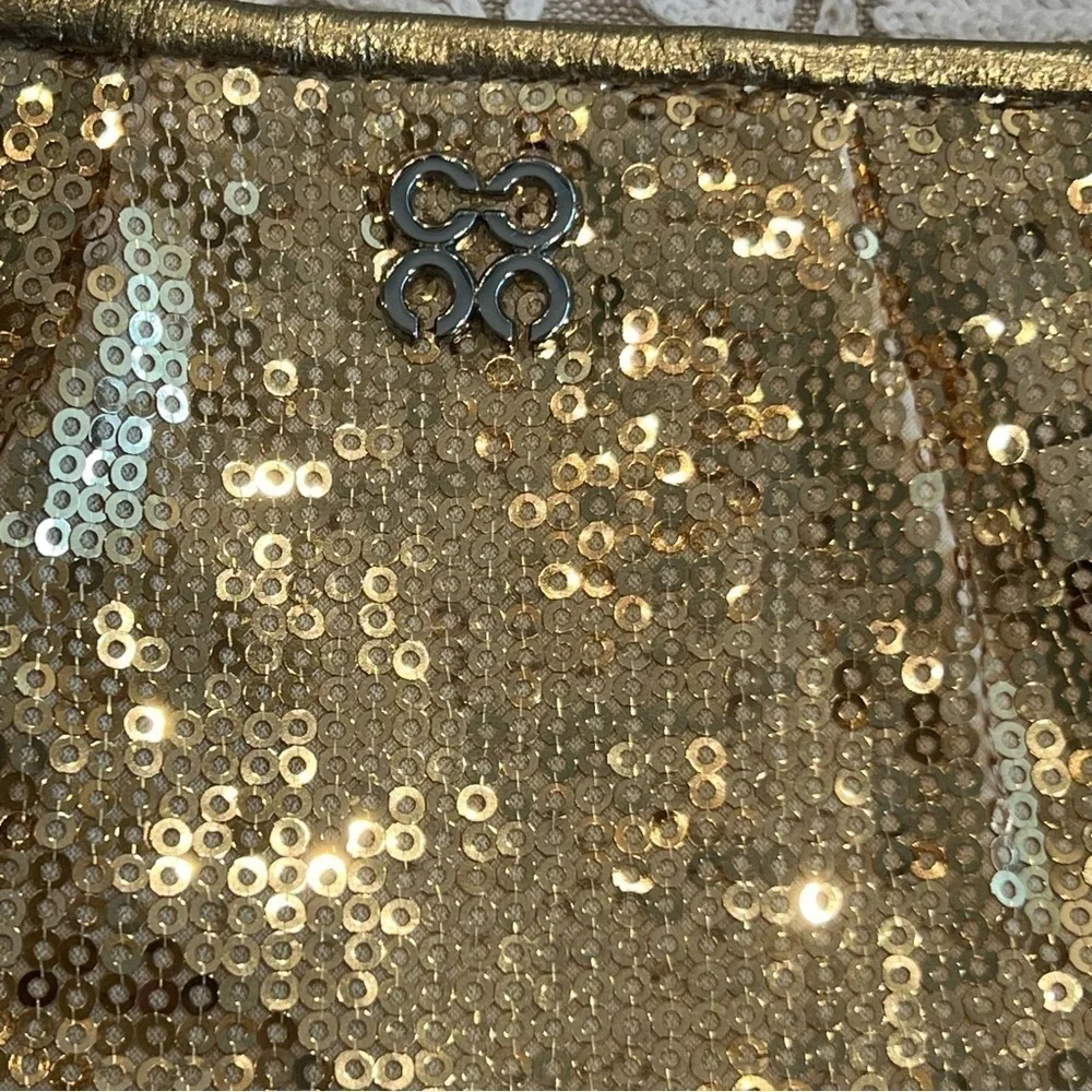 Coach gold sequin